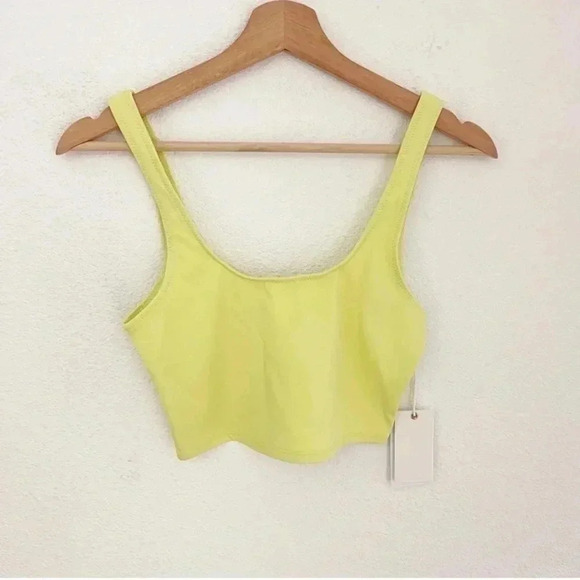 NWT Good American Key Lime Good Scuba Swim Tank, Size Small (1) - Picture 2 of 10